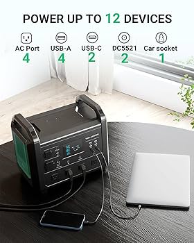 Amazon.co.jp: YOLANESS ポータブル電源 1536Wh/1600W 120分満